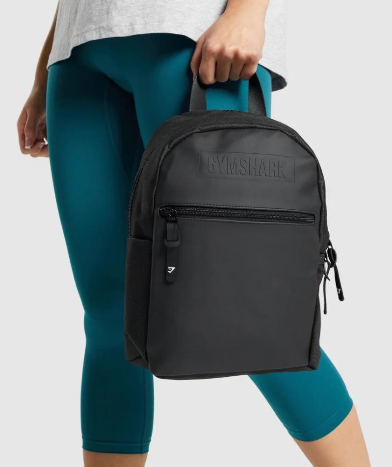 Gymshark Everyday Mini Backpacks Black | CA A5783N